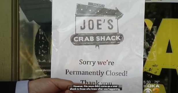 Joe's Crab Shack menu with prices