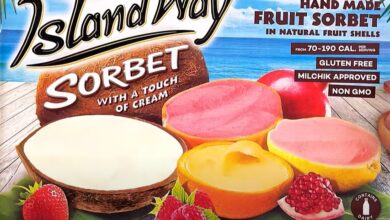 Island Way Sorbet Nutrition Facts and Calorie