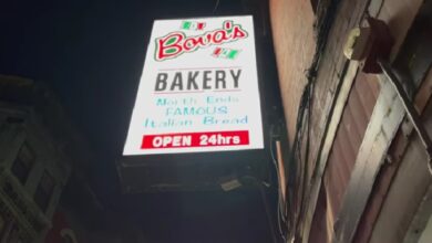 Bova's Bakery Menu