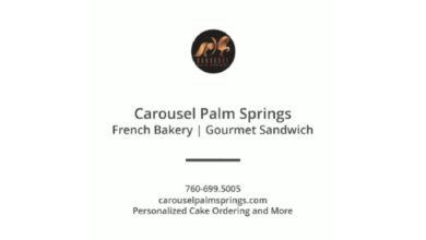 Carousel Bakery Palm Springs Menu