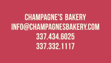 Champagne Bakery Menu