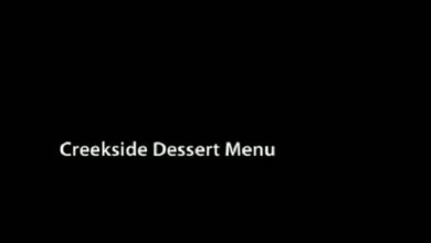 Creekside Bakery Menu