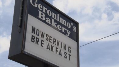 Geronimo's Bakery Menu