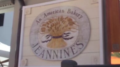 Jeannine's Restaurant & Bakery Menu