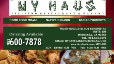 My Haus Filipino Bakery & Restaurant Menu