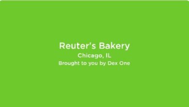 Reuter's Bakery Menu