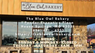 The Blue Owl Restaurant & Bakery Menu