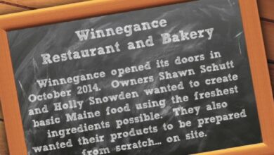 Winnegance Restaurant & Bakery Menu